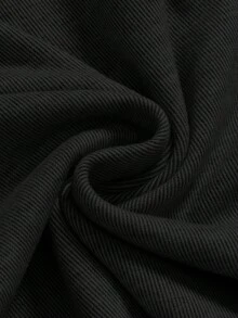 SHEIN 孕妇哺乳上衣，纯色简约日常穿着，高领长袖衬衫 - 黑色 - 查看 5