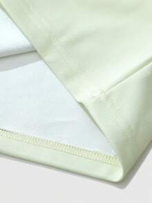 ROMWE MEN Street Life Áo nỉ nam màu kaki cổ tròn ngắn tay, họa tiết kẻ chéo, thích hợp mùa thu/đông, tay dài. - Màu Khaki - Xem 8