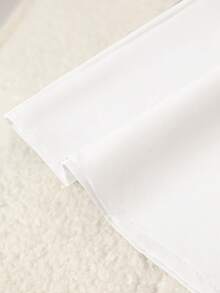 GlowEve CURVE 大码女式高腰A字裙，优雅通勤 - 白色 - 查看 6