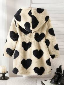 秋冬新款心形休闲百搭女童夹克 - 杏色 - 查看 2