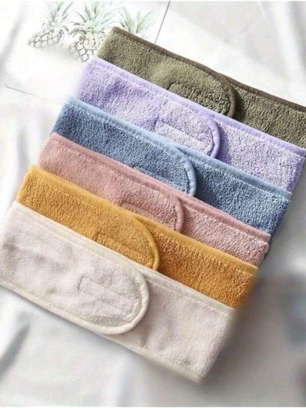 1pc Adjustable Spa Headband Facial Spa Makeup Head Band Yoga Bath Shower Headwear Hair Styling Accessories Back To School