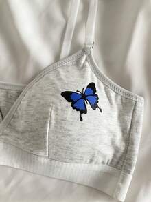 Tween Girls' Casual Comfortable Everyday Wear Bra Cute Bra And Panty Set Cute Bra Set Underwear And Bra Set Girls Bra Set