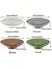 New Pedestal Fruit Bowl, Home Living Room Coffee Table Candy Snack Dried Fruit Tray, Large Capacity Luxury New Year Display Plate - Multicolor - View 5