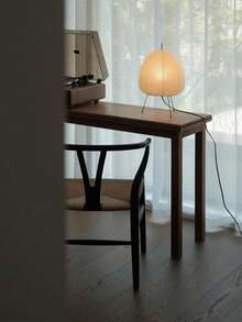 Teckwe 纸灯，床头或书桌用的宣纸灯罩，日式灯笼装饰，为任何房间营造温暖舒适的氛围 - 美国插头 - 暖黃色 - 查看 2