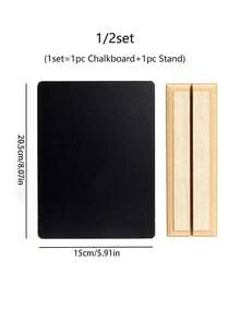 1/2套迷你黑板标牌带支架，带支架桌卡，小型黑板，适用于餐桌装饰、婚礼、生日派对、桌号、食品标签、留言板标牌和活动装饰、餐厅食品展示、留言板、小型企业、婚礼、宴会、咖啡店、毕业典礼、开放式酒吧标牌带支架