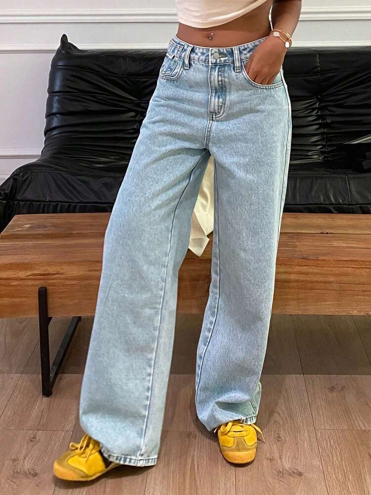 Women's Tall Leopard Print Loose Casual Street Style Jeans