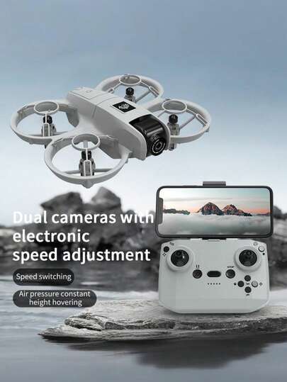 Teckwe A-26 Drönare: Eliminerar komplexitet med ett klick, Snabb start för flygning, Effektivare flygfotografering/Cruising med ett klick + Stabil hovring, A-26 Drönare: En instegsmodell för flygning, Starta enkelt flygfotografering Ingen komplex installation, Klar att flyga omedelbart (A-26 Drönare) 600mAh