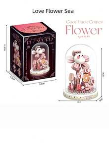 Zazumi Large Size Plastic Building Blocks DIY Creative Assembly Multicolor Floral Building Block Flower Bouquet Plant DIY Kit For Adults Day Birthday Home Decor DIY Craft - Multicolor - View 8