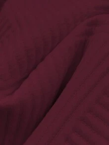 GlowEve بلوزة كاجوال للنساء بلون أحادي، متعددة الاستخدامات للخريف - عنابي اللون - مشاهدة 6