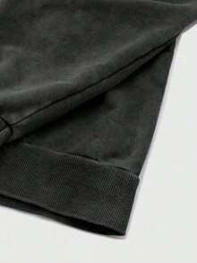 Manfinity EMRG 1 Stück Herren Street Fashion Racing 23 Element Muster Destroyed Hoodie Sweatshirt, geeignet für Herbst/Winter