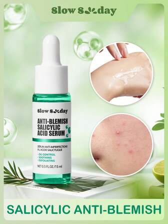 SlowSunday Anti-Blemish Salicylic Acid Serum, Face Serum, Salicylic Acid Serum, Blemish Remover, Help Brighten The Appearance Of Dark Spots, Cozy Fall & Winter Styles, Suitable For Autumn Winter, Y2K, For Halloweens, Party & Gifts, Thanksgiving & New Year, Thank You Gift, For Christmas,  Christmas Gifts