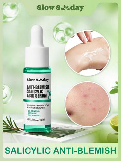 SlowSunday Anti-Blemish Salicylic Acid Serum, Face Serum, Salicylic Acid Serum, Blemish Remover, Help Brighten The Appearance Of Dark Spots, Cozy Fall & Winter Styles, Suitable For Autumn Winter, Y2K, For Halloweens, Party & Gifts, Thanksgiving & New Year, Thank You Gift, For Christmas,  Christmas Gifts