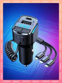 JMMO 3.1A Multi-Functional Portable Car Charger & Car Audio Player