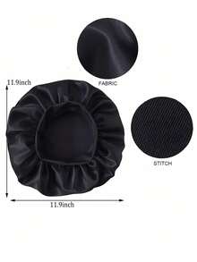 Silk Bonnet For Sleeping, Satin Hair Bonnets, Soft Elastic Band Silk Sleep Cap, Silk Hair Wrap For Curly Hair, Ideal For Overnight Curls Preservation, All-Season Shower Caps, Comfortable For Chemotherapy Patients Home Bathroom Decor Fall Decor  Hair Bonnet - Multicolor - View 4