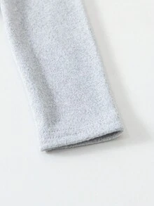 SHEIN 5pcs Baby Boys  Graphic High Elastic, Loose Fit, Thermal Lined, Soft & Comfy, Cartoon Bear & Dog Animal Print Pattern, Long Sleeve, Snap-Up Design Bodysuits Graphic Cartoon - Multicolor - View 4