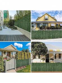 Artificial Flowers/Plants Home & Living 1pc Artificial Lvy Privacy Fence Screen-Faux Hedge Leafand Vine Privacy Screening Panels Fake Greenery Foliage Fence UV Protected For Home Garden Balcony Wall Patio Yard Wedding Backyard Jungle Theme Party Birthday Porch Christmas Gift Leaves Backdrop Indoor - Green - View 3