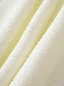 GlowEve Women's Solid Color Lapel Long Sleeve Button Design Multi-Pocket Elegant Dress - Beige - View 6