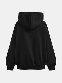 SHEIN Girlism 2pcs/Set Teen Girls Casual Street Style Heart & Face Graffiti Print Loose Fit Hoodie Sweatshirt And Flare Pants, Suitable For Autumn/Winter, Suitable For Home, Outings, Street Photography