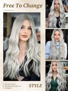 Tape In Hair Extensions Human Hair, #Grey Silky Straight Hair, 14‑22 Inch, Seamless Invisible Design, Top Quality Thick Ends Healthy Hair, 50g Per Pack, Volume Boost For Thin Hair, Easy Application For Professional Salon & Women Daily Styling - SGray - View 9