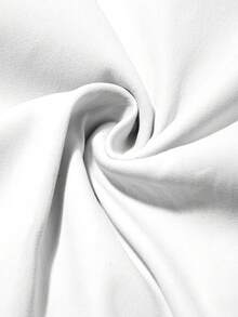 Manfinity Homme Plus Size Men's Letter Print Long Sleeve Zip Front Pocket Drawstring Hoodie Jacket - White - View 7