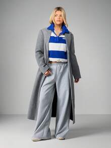 MISSGUIDED Striped Rugby Shirt With Button Placket And Collar Detail Long Sleeve Top For Fall Winter Casual Wear - Multicolor - View 3