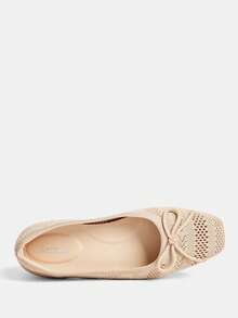 Ressula Zapatos planos para mujer de moda, cómodos y transpirables - Albaricoque - Ver 3
