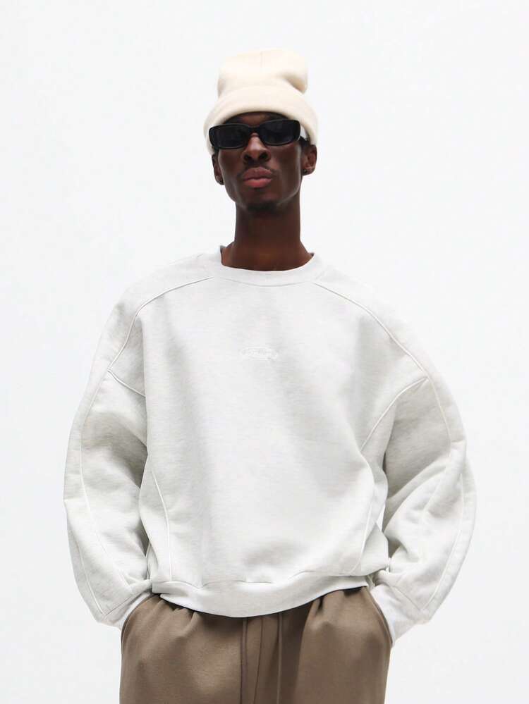 Oversized Crew Neck Long Sleeve Sweatshirt
