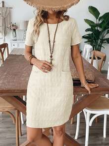 EMERY ROSE 女士迷你连衣裙 女士夏季服装 女士夏季连衣裙 度假服装 女士度假服装 女士度假连衣裙 女士沙滩装 - 白色 - 查看 6