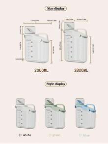 1 Buah Wadah Penyimpanan Makanan | Wadah Biji-bijian Transparan Modern, Cocok untuk Dapur dan Ruang Penyimpanan | Desain Kedap Udara, Menjaga Makanan Kering Tetap Segar, dengan Estetika Minimalis - MultiWarna - View 4