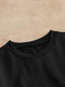 HIMLAND Men's Casual Commute Street Plaid Patchwork Mock Layered T-Shirt, Long Sleeve Top