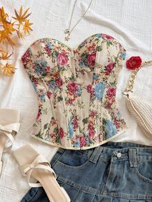 Soleia Top de camisola elegante de jacquard para mujer, de verano - Multicolor - Ver 5