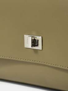 SHECARRY 女士时尚大容量手提包工作包，黑色，吸睛女士工作包 - 橄欖綠 - 查看 5