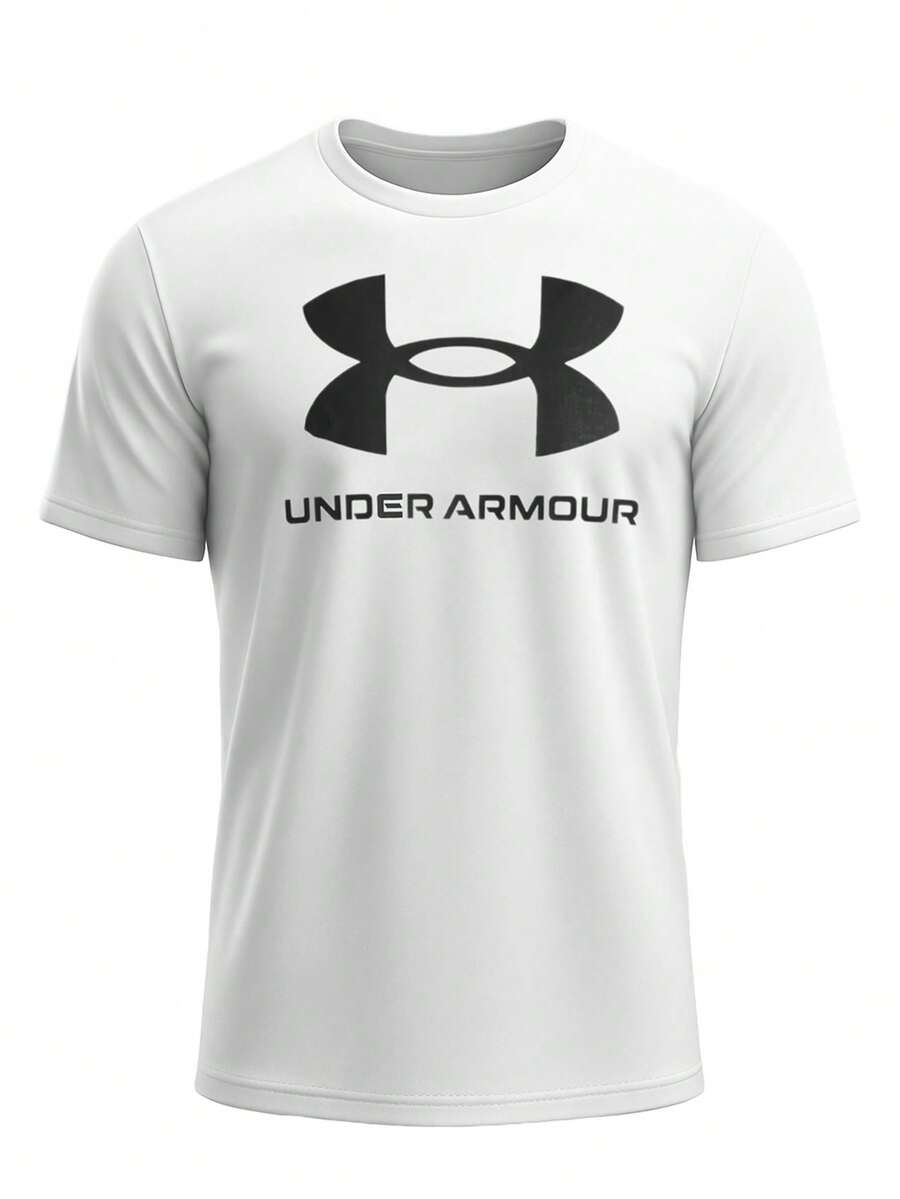 Under Armour Logo Men's Short Sleeve White - White/Black-100 - View 1