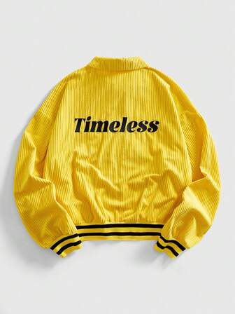 Street Life Cardigan décontracté en velours côtelé pour homme, manches longues et épaules tombantes, à la fois à la mode et polyvalent.