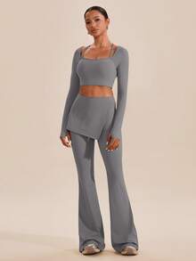 VARSIVA 吸湿排汗速干亲肤女士运动裤 - 灰色 - 查看 5