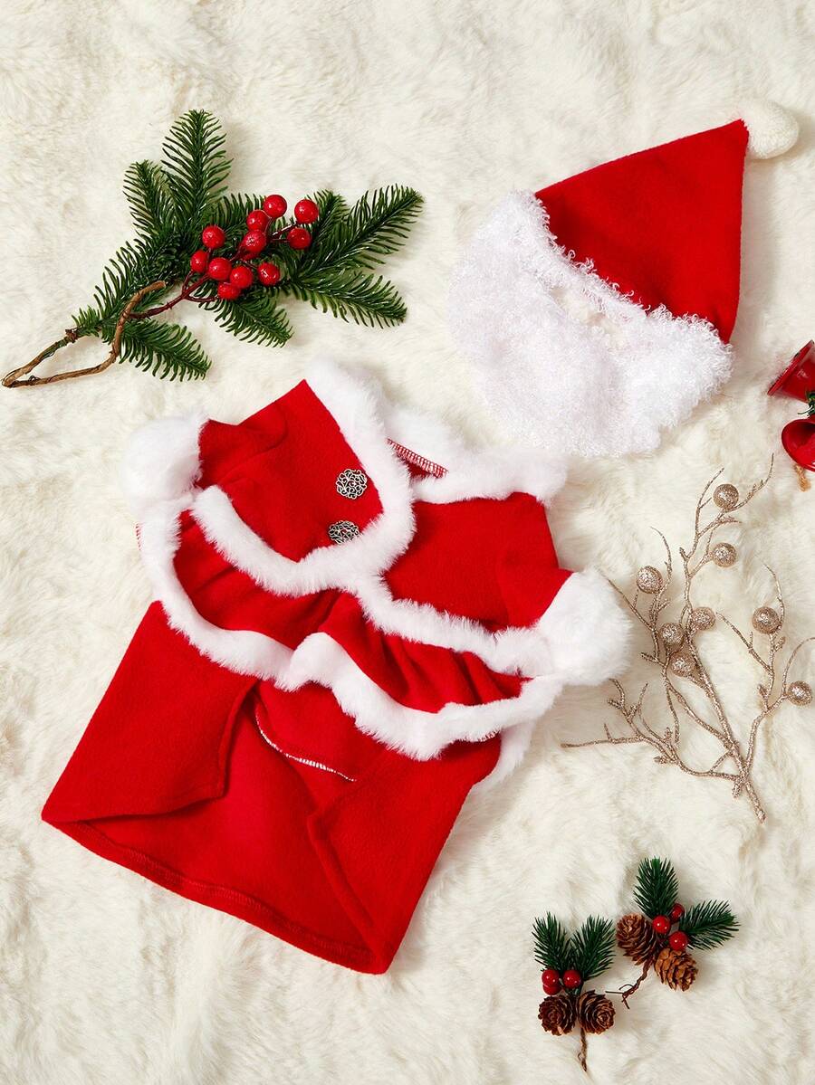 PETSIN Pet Christmas Outfits, Dog Christmas Transformation Attire, Classic Christmas Party Wear - Multicolor - View 1