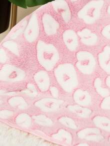PETSIN 1 Pet Cat Dog Universal Pink White Spotted Cute Pattern Printed Plush All Season Universal Dog Blanket - Pink - View 2