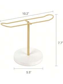 金属发箍收纳架，单/双/三层可选，可展示发箍、发绳、手镯等配饰，适用于卧室、大学宿舍装饰，适合女孩、女士，也可用于性别揭晓派对、生日、婚礼、聚会等场合，是送给同事、朋友和家人的完美礼物，也是返校季的理想之选。 - 彩色 - 查看 5