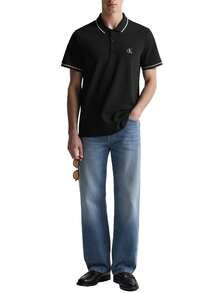 Calvin Klein Men's Polo Shirt Black - Black - View 3