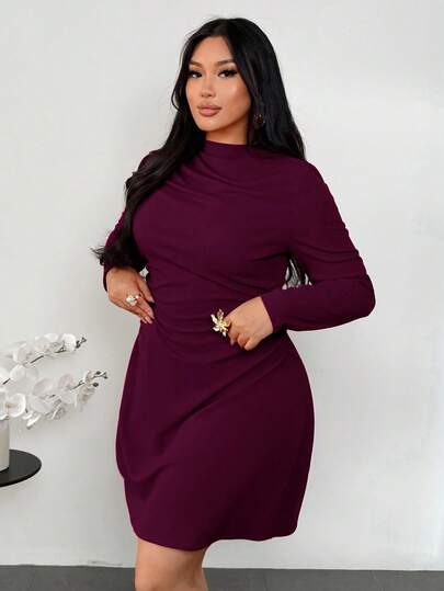 Firerie Robe mini élastique à manches courtes évasées, style volants, pour femmes. Convient pour le printemps/automne, élégante, minimaliste, délicate, romantique, pour le quotidien, les mariages, les fêtes, les festivals de musique, les vacances. Tailles grandes.