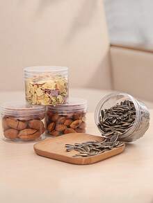 1个透明圆形日常食品储存容器 - 無色 - 查看 1