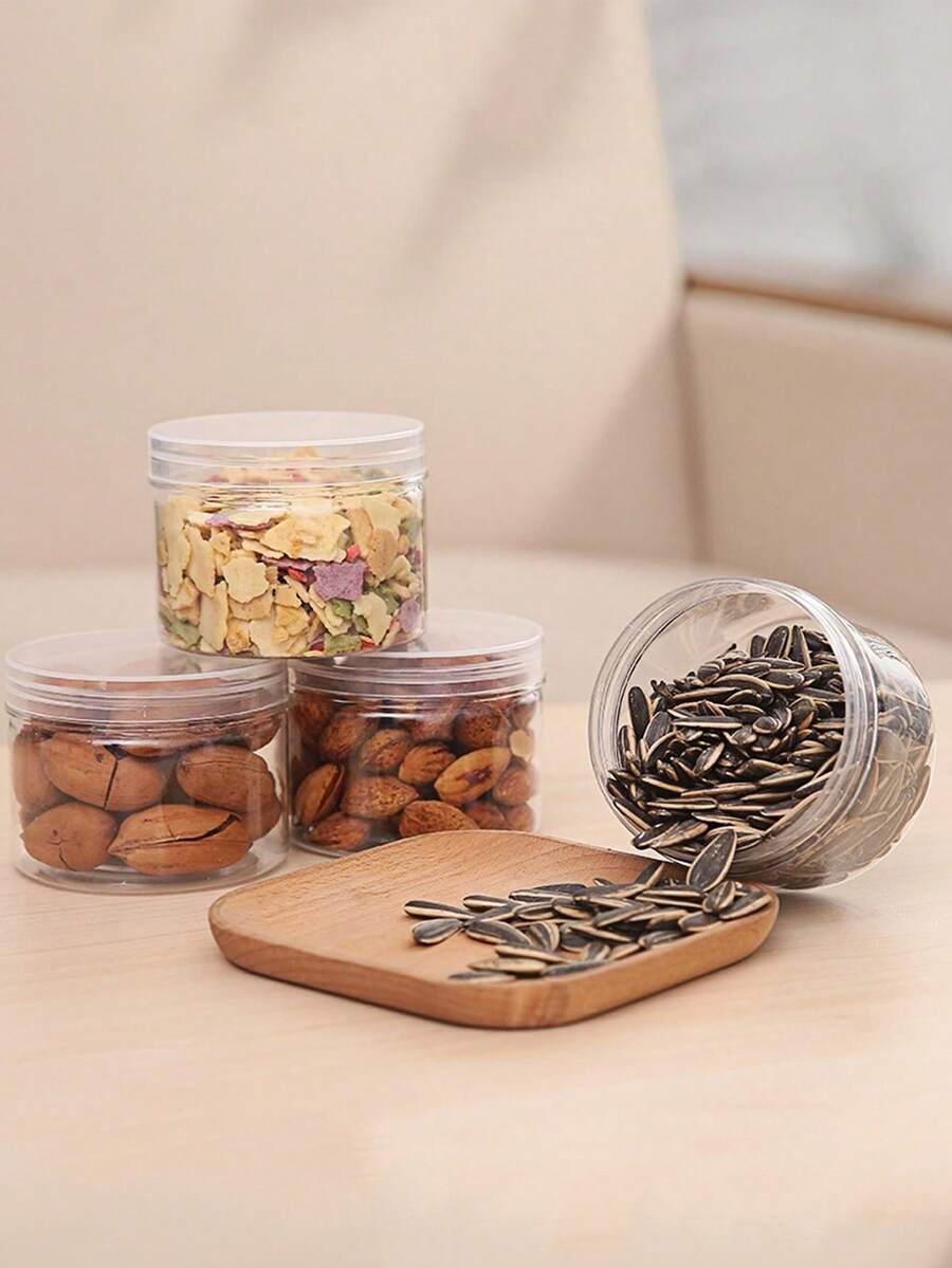 1个透明圆形日常食品储存容器 - 無色 - 查看 1