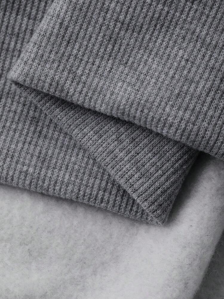 Women's Autumn/Winter Thermal Lined Crew Neck Sweatshirt With 3D Bow & Pearl Decor, Casual