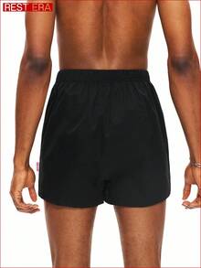 Rest Era 1件套男士休闲松紧腰哈伦裤 - 黑色 - 查看 2