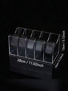 1pc Clear Acrylic Belt Storage Box For Men And Women, Belt Display Rack For Supermarkets And Shopping Malls, Desk Organizer, Gender Reveal Party, Perfect For Birthdays, Weddings, Parties, The Perfect Gift For Colleagues, Friends, And Family, Back To School - Multicolor - View 9
