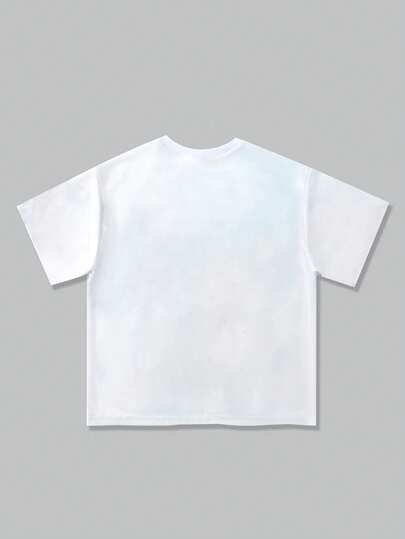 Street Life Men's Casual Skull Print Round Neck Short Sleeve T-Shirt