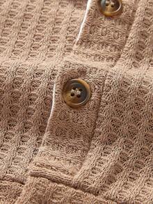 2件套婴儿男女款针织拼布领夹克和裤子套装 - 彩色 - 查看 5