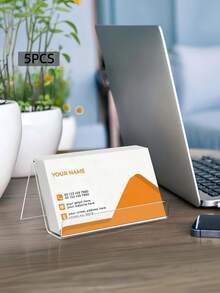 1PC Acrylic Card Holder Display Stand Transparent Card Frame Desktop Plastic Card Storage Box Organizer