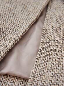 Aveloria Modichic 女式厚花呢大衣领双排扣袖口饰边大衣 - 彩色 - 查看 7