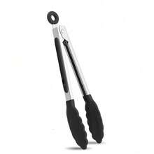 1 pieza Pinzas de cocina de acero inoxidable de alta calidad con grifo de nailon - Multicolor - Ver 1